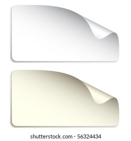 vector blank stickers