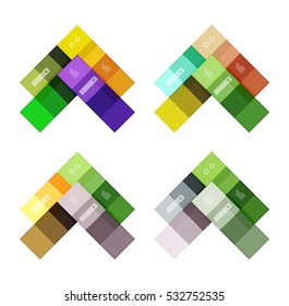 Vector blank stripes and lines infographics templates for workflow layout, diagram, number options or web design