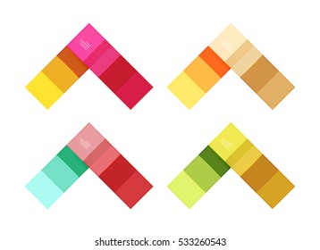 Las plantillas de infografía de rayas y líneas en blanco vectoriales aisladas en blanco. Fondo abstracto de negocio geométrico para diseño de flujo de trabajo, diagrama, opciones de número o diseño web