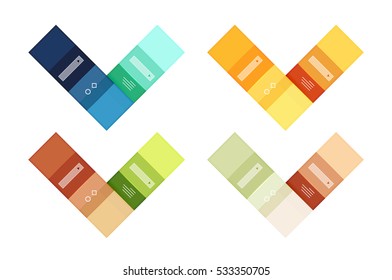 Vector blank stripes and lines infographics templates for workflow layout, diagram, number options or web design