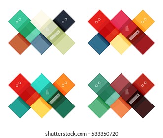 Vector blank stripes and lines infographics templates for workflow layout, diagram, number options or web design