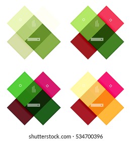 Vector blank stripes and lines infographics templates for workflow layout, diagram, number options or web design