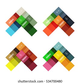 Vector blank stripes and lines infographics templates for workflow layout, diagram, number options or web design