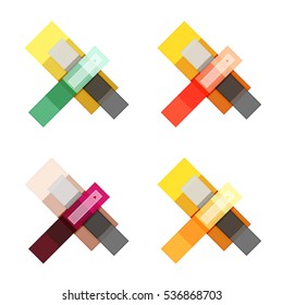 Vector blank stripes and lines infographics templates for workflow layout, diagram, number options or web design