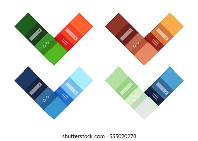 Vector blank stripes and lines infographics templates for workflow layout, diagram, number options or web design