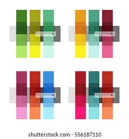 Vector blank stripes and lines infographics templates for workflow layout, diagram, number options or web design