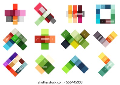 Vector blank stripes and lines infographics templates for workflow layout, diagram, number options or web design