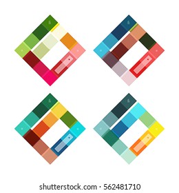 Vector blank stripes and lines infographics templates for workflow layout, diagram, number options or web design