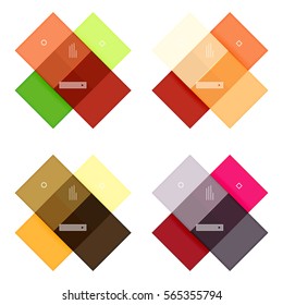 Vector blank stripes and lines infographics templates for workflow layout, diagram, number options or web design