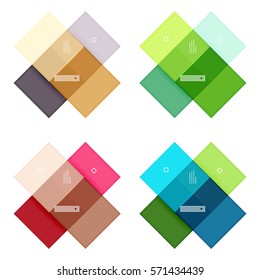 Vector blank stripes and lines infographics templates for workflow layout, diagram, number options or web design