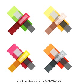 Vector blank stripes and lines infographics templates for workflow layout, diagram, number options or web design