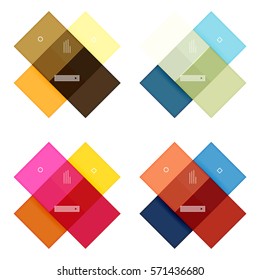 Vector blank stripes and lines infographics templates for workflow layout, diagram, number options or web design