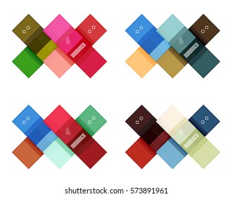 Vector blank stripes and lines infographics templates for workflow layout, diagram, number options or web design