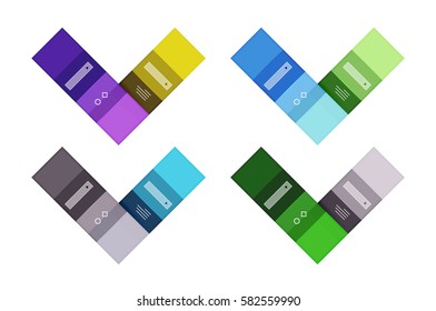 Vector blank stripes and lines infographics templates for workflow layout, diagram, number options or web design