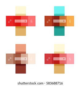 Vector blank stripes and lines infographics templates for workflow layout, diagram, number options or web design
