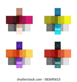 Vector blank stripes and lines infographics templates for workflow layout, diagram, number options or web design