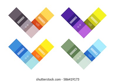 Vector blank stripes and lines infographics templates for workflow layout, diagram, number options or web design
