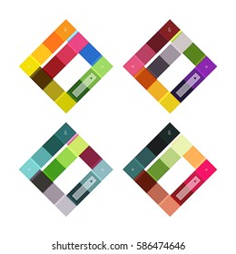 Vector blank stripes and lines infographics templates for workflow layout, diagram, number options or web design