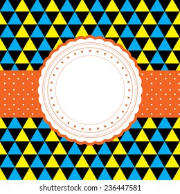 vector blank template greeting card  