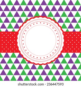 vector blank template greeting card  