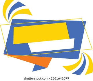 Vector Blank Text Box Banner Pang