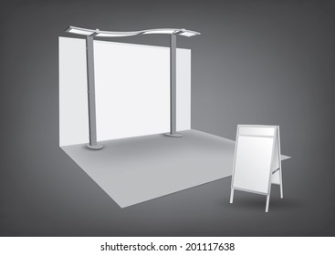 Vector Blank trade exhibition stand