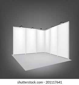 Vector Blank Trade Exhibition Stand