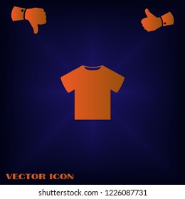 Vector Blank Tshirt Icon Symbol