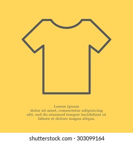 Vector Blank Tshirt Icon Symbol