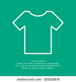 Vector Blank Tshirt Icon Symbol
