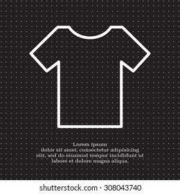 Vector Blank Tshirt Icon Symbol