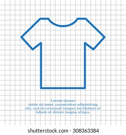 Vector Blank Tshirt Icon Symbol