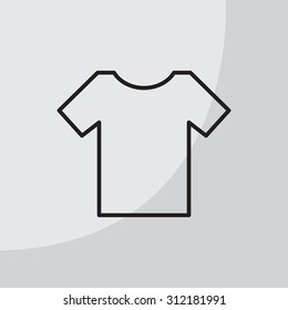 Vector Blank Tshirt Icon Symbol