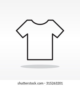 Vector Blank Tshirt Icon Symbol