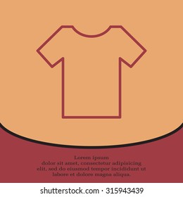Vector Blank Tshirt Icon Symbol
