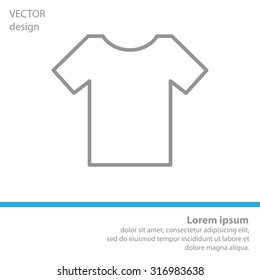 Vector Blank Tshirt Icon Symbol
