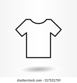 Vector Blank Tshirt Icon Symbol