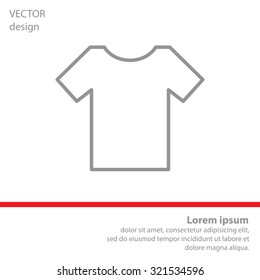 Vector Blank Tshirt Icon Symbol