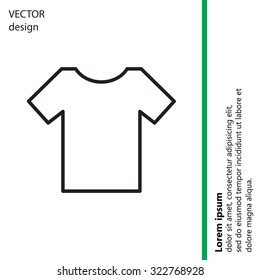 Vector Blank Tshirt Icon Symbol