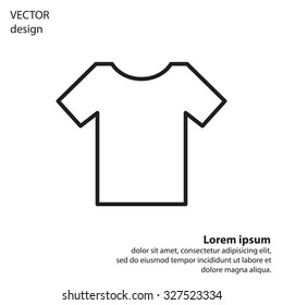 Vector Blank Tshirt Icon Symbol