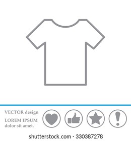 Vector Blank Tshirt Icon Symbol