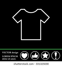Vector Blank Tshirt Icon Symbol