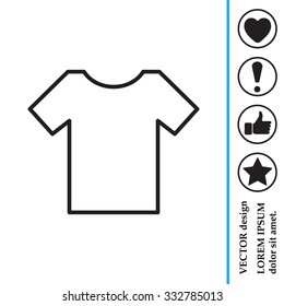 Vector Blank Tshirt Icon Symbol