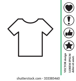 Vector Blank Tshirt Icon Symbol