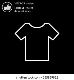 Vector Blank Tshirt Icon Symbol