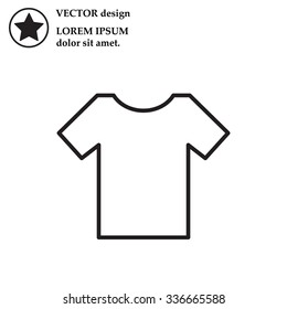Vector Blank Tshirt Icon Symbol