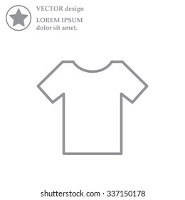 Vector Blank Tshirt Icon Symbol