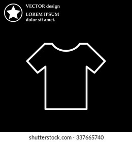 Vector Blank Tshirt Icon Symbol