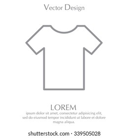 Vector Blank Tshirt Icon Symbol