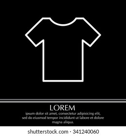 Vector Blank Tshirt Icon Symbol